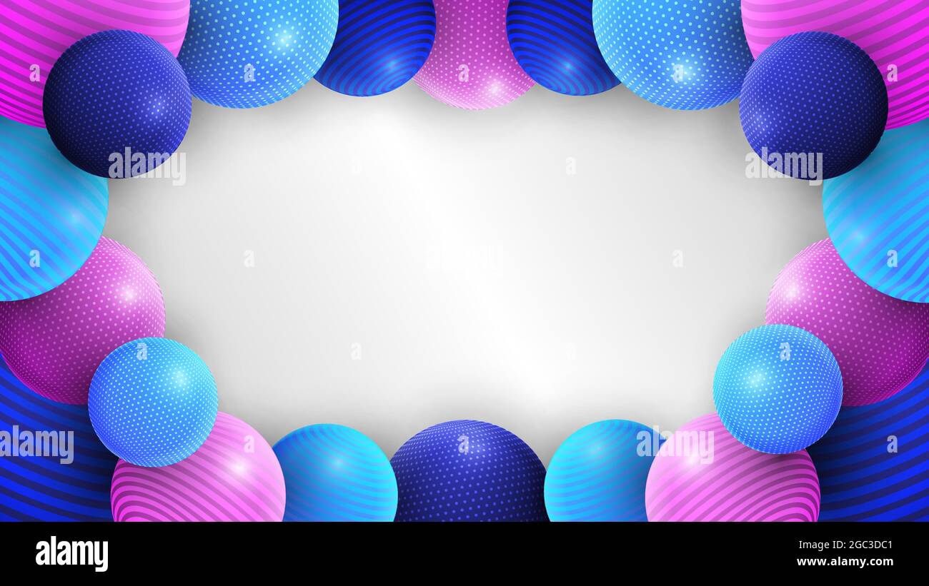 EPS10 abstract background consisting of multicolored spheres with realistic lights and shadows. Perfect design element for any use. Stock Vector