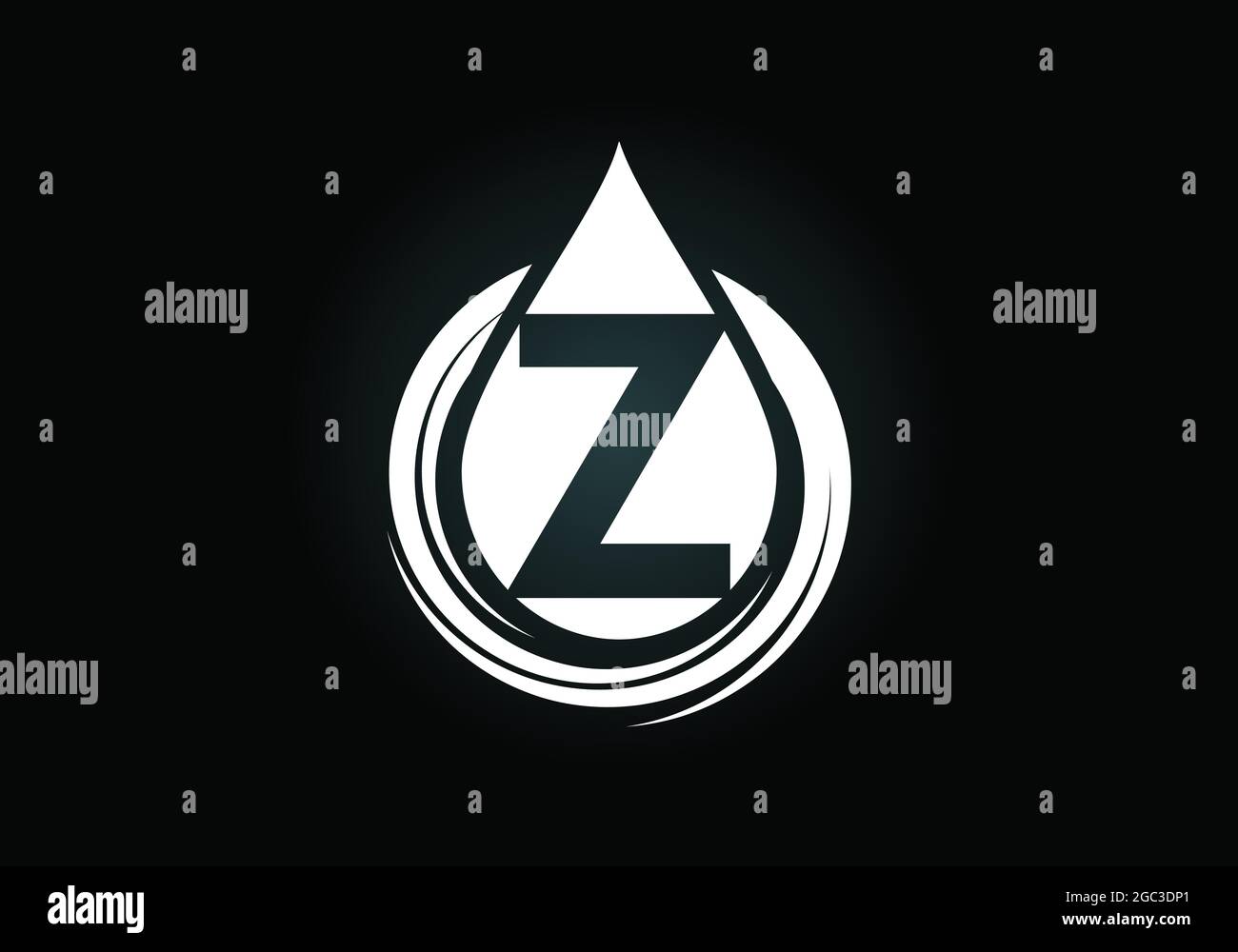Initial Z Monogram Alphabet With Water Drop In A Spiral Waterdrop Logo Design Vector Template Font Emblem Modern Vector Logo For Business Stock Vector Image Art Alamy