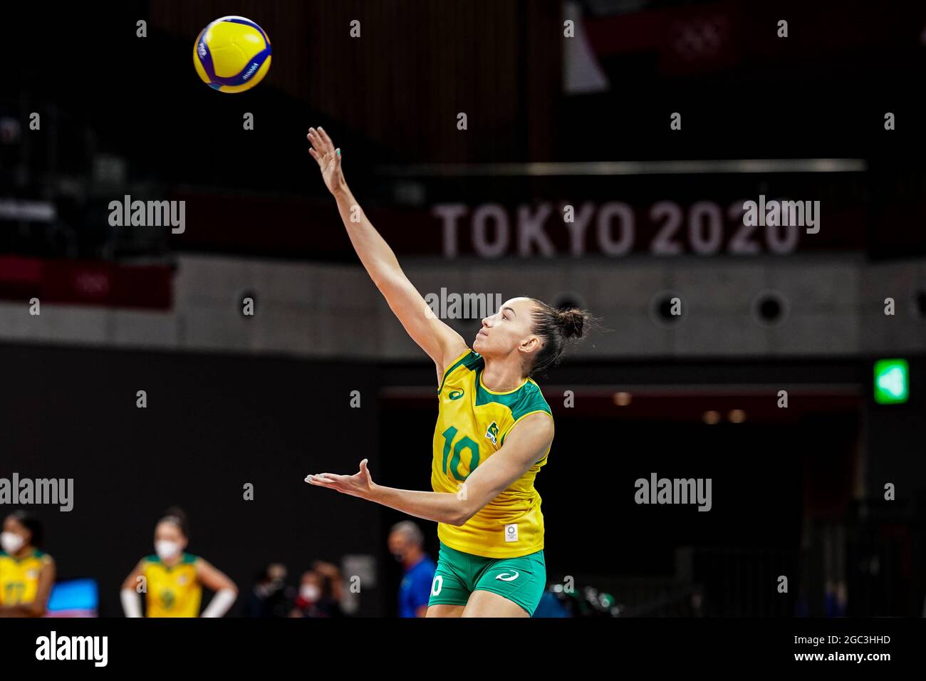 Tokyo, Japan. 06th Aug, 2021. T'QUIO, TO - 06.08.2021: TOKYO 2020 OLYMPIAD  TOKYO - Rosamaria do Brasil during the Brazil vs South Korea volleyball game  at the Tokyo 2020 Olympic Games held