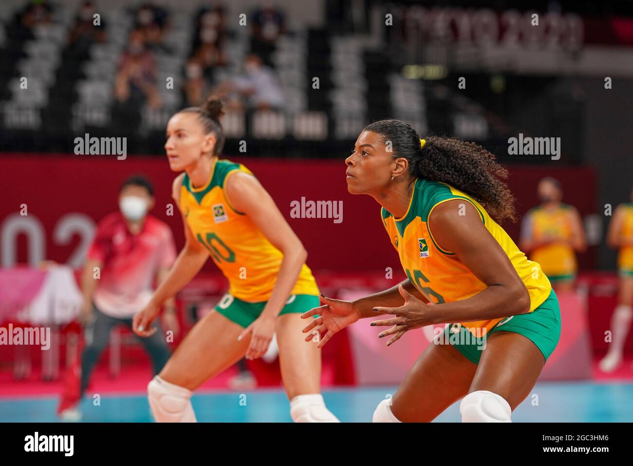 Tokyo, Japan. 06th Aug, 2021. T'QUIO, TO - 06.08.2021: TOKYO 2020 OLYMPIAD  TOKYO - Rosamaria do Brasil during the Brazil vs South Korea volleyball game  at the Tokyo 2020 Olympic Games held