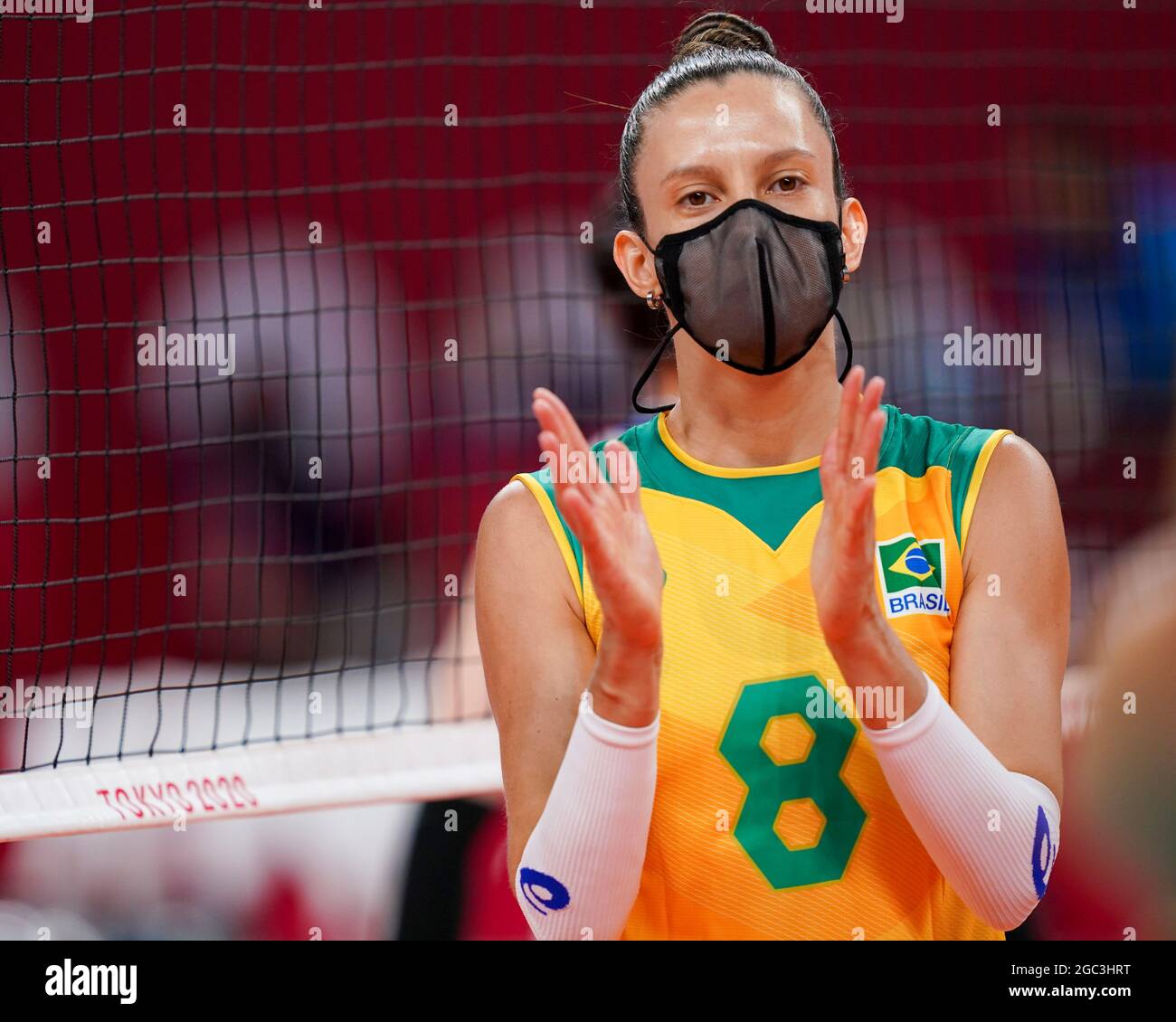 Tokyo, Japan. 06th Aug, 2021. T'QUIO, TO - 06.08.2021: TOKYO 2020 OLYMPIAD  TOKYO - Gabi do Brasil during the Brazil vs South Korea volleyball game at  the Tokyo 2020 Olympic Games held