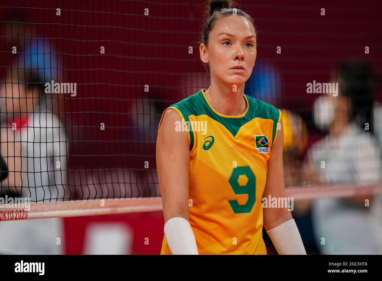 Tokyo, Japan. 06th Aug, 2021. T'QUIO, TO - 06.08.2021: TOKYO 2020 OLYMPIAD  TOKYO - Gabi do Brasil during the Brazil vs South Korea volleyball game at  the Tokyo 2020 Olympic Games held