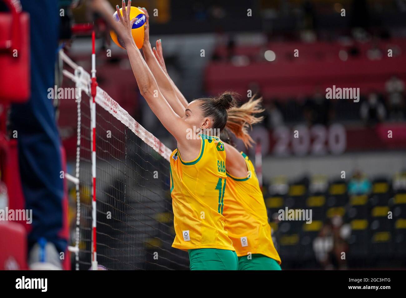 Tokyo, Japan. 06th Aug, 2021. T'QUIO, TO - 06.08.2021: TOKYO 2020 OLYMPIAD  TOKYO - Gabi do Brasil during the Brazil vs South Korea volleyball game at  the Tokyo 2020 Olympic Games held