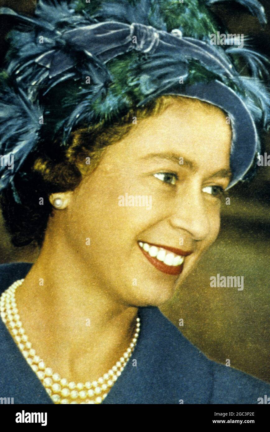 Queen Elizabeth II 1963 Stock Photo