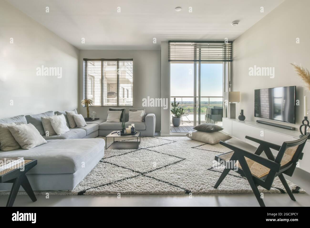 Luxury and beautiful living room interior design Stock Photo - Alamy