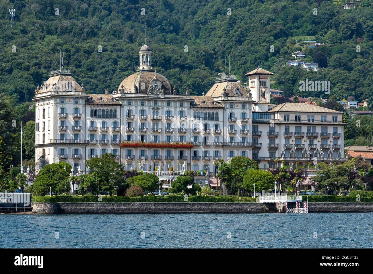 Grand Hotel des Iles Borromees, Stresa, Lake Maggiore, Piedmont, Italy Stock Photo