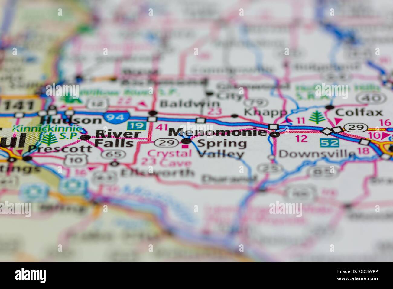 Map of menomonie wisconsin hires stock photography and images Alamy