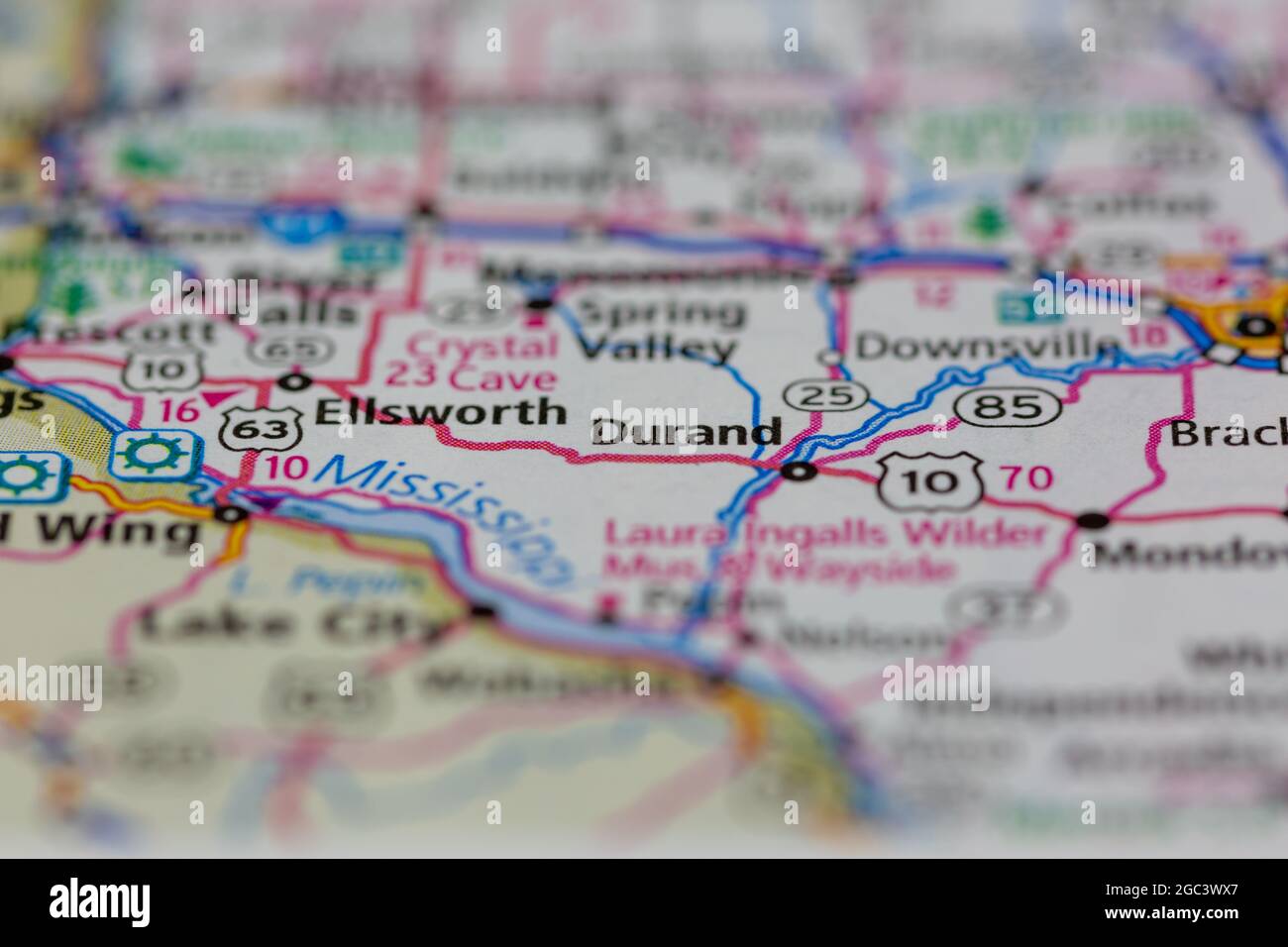 Map of durand wisconsin hires stock photography and images Alamy
