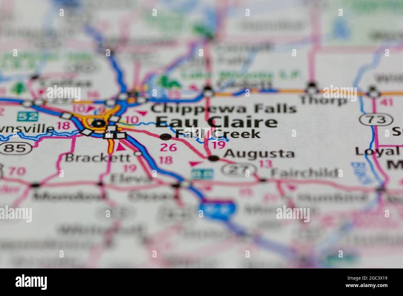 Map of fall creek hires stock photography and images Alamy