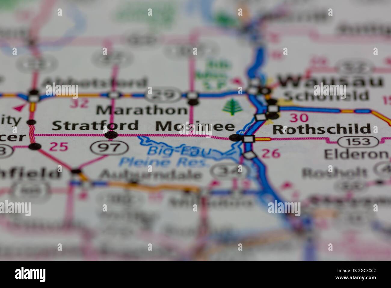 Mosinee map hires stock photography and images Alamy