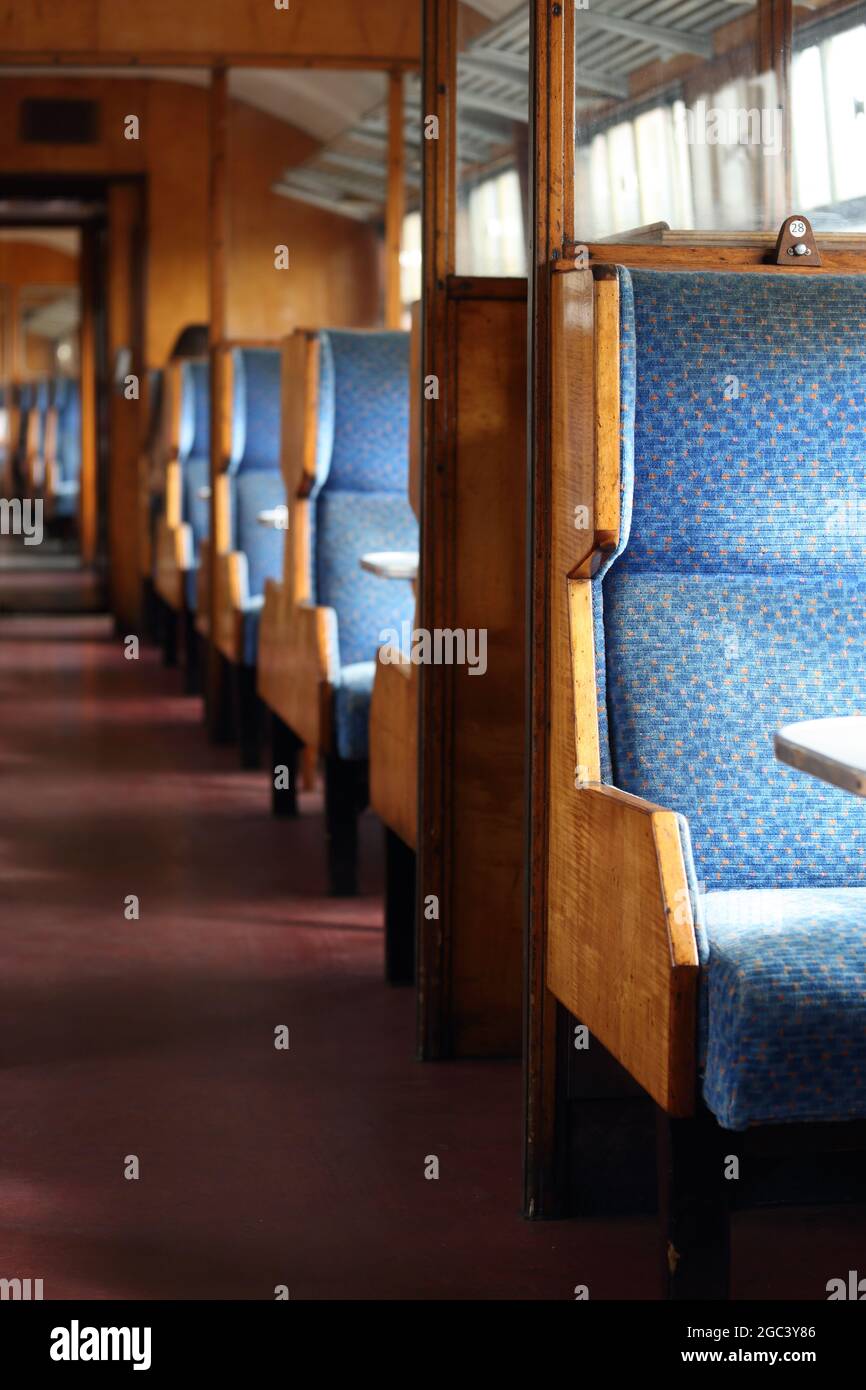 old railway carriage Stock Photo