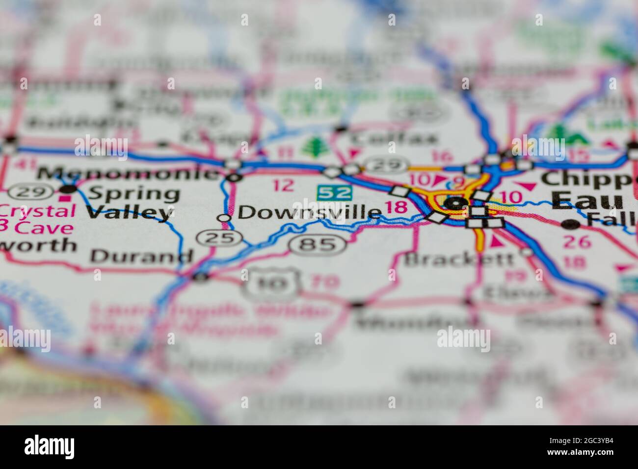 Map of downsville hires stock photography and images Alamy