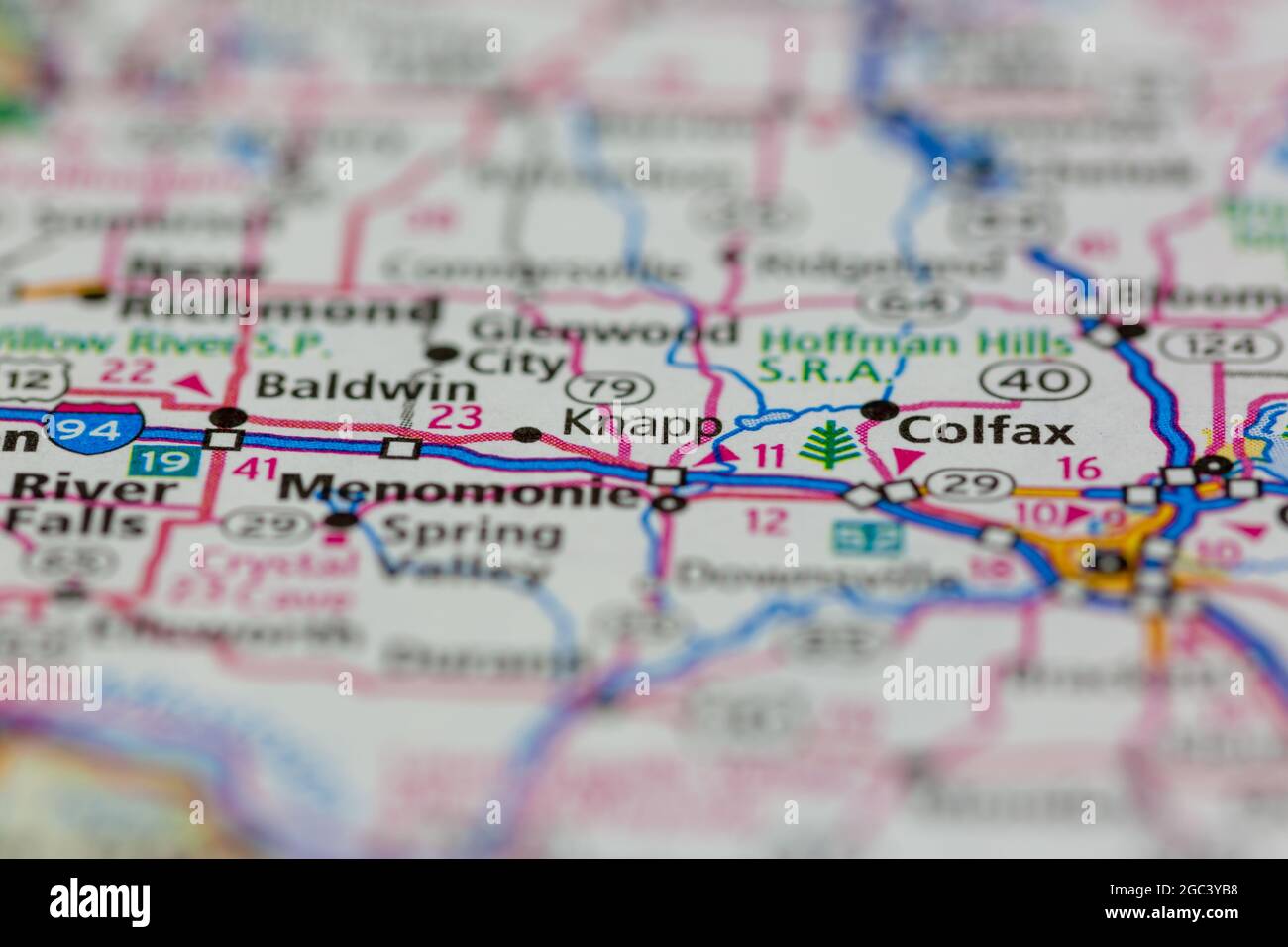 Map of knapp wisconsin hires stock photography and images Alamy