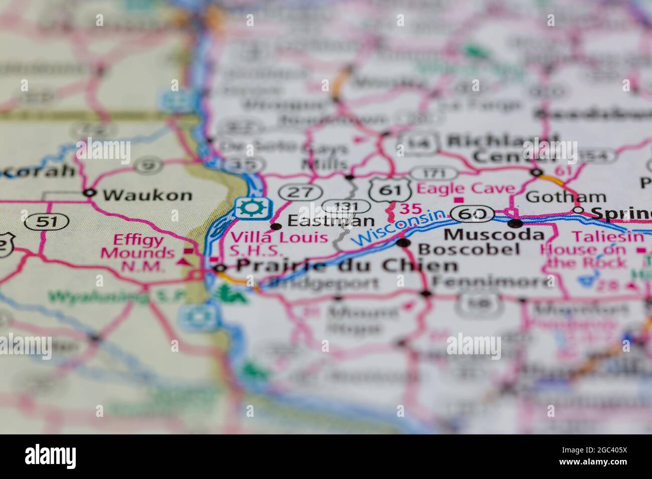 Map of eastman wisconsin hires stock photography and images Alamy