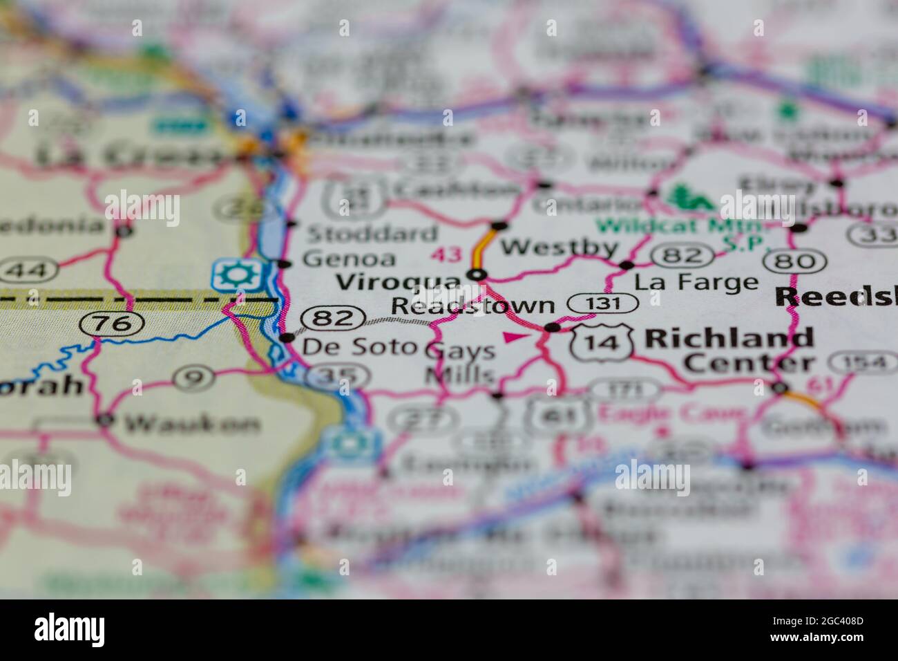 Readstown wisconsin map hires stock photography and images Alamy