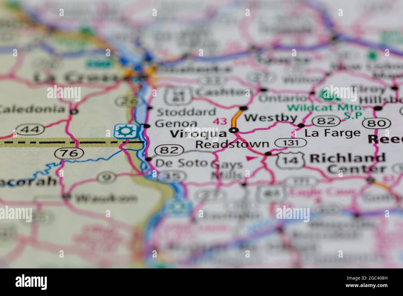 Viroqua on a map hires stock photography and images Alamy