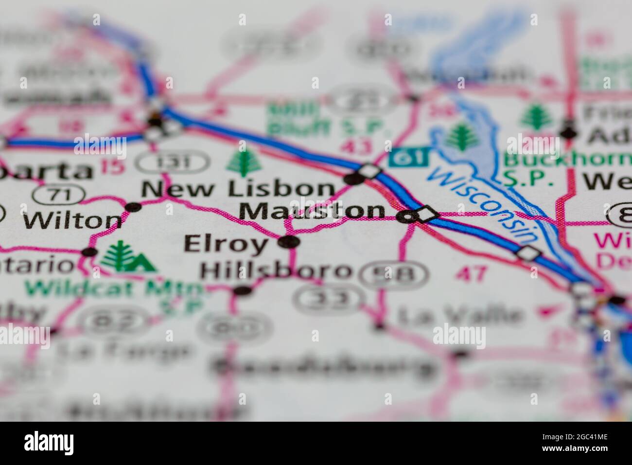 Map of mauston wisconsin hires stock photography and images Alamy