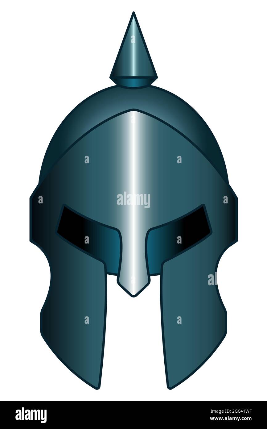 Illustration of an ancient spartan helmet Stock Vector Image & Art - Alamy