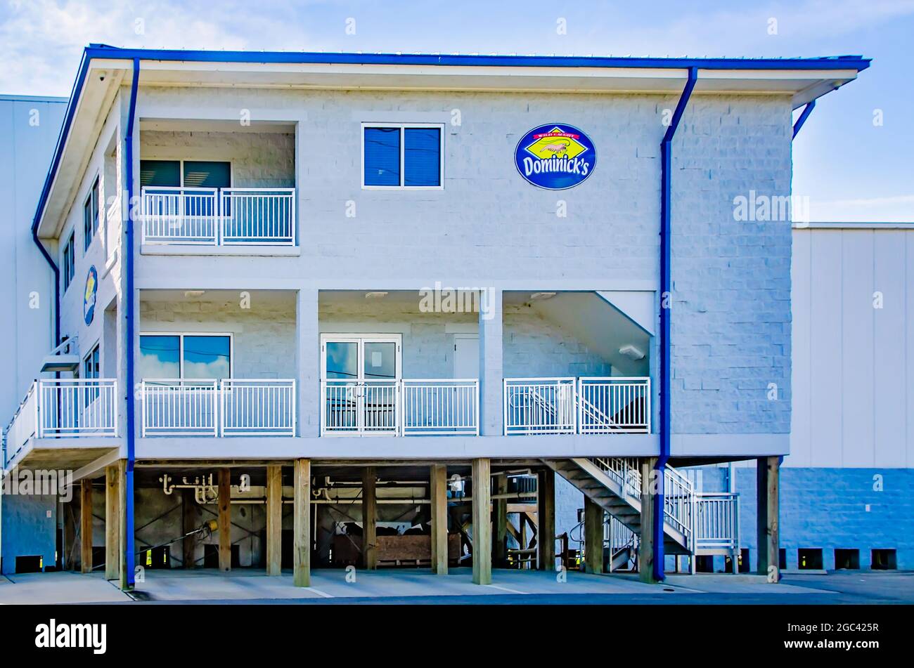 Dominick’s Seafood is pictured, July 13, 2021, in Bayou La Batre