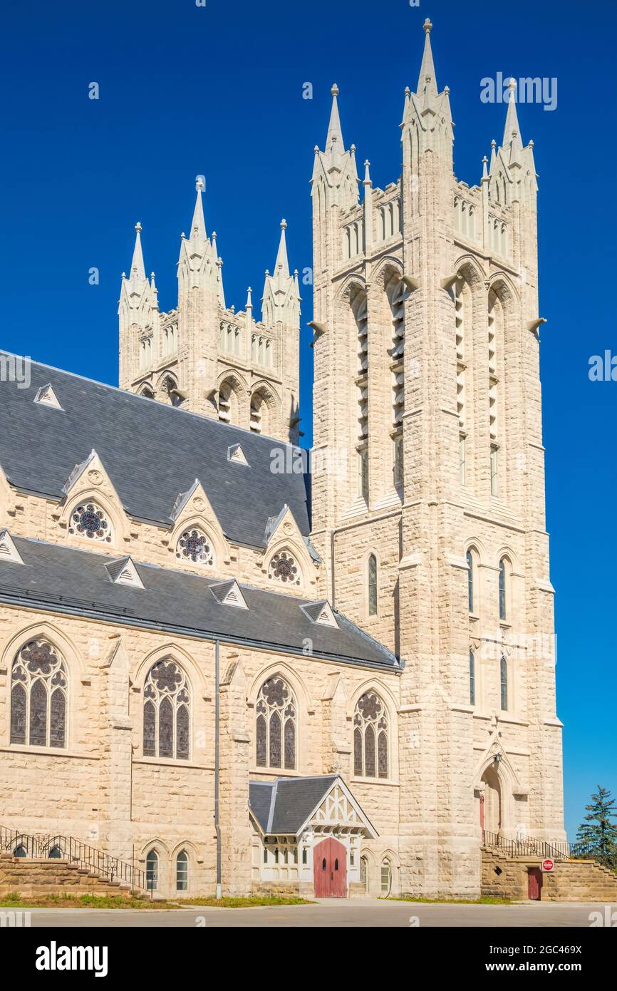 Basilica of Our Lady in downtown Guelph Ontario Canada Stock Photo