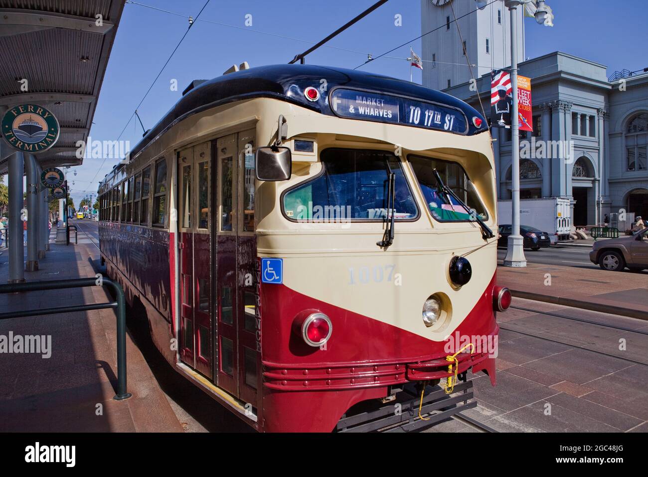 Vintage street car in San Francisco, CA Stock Photo - Alamy