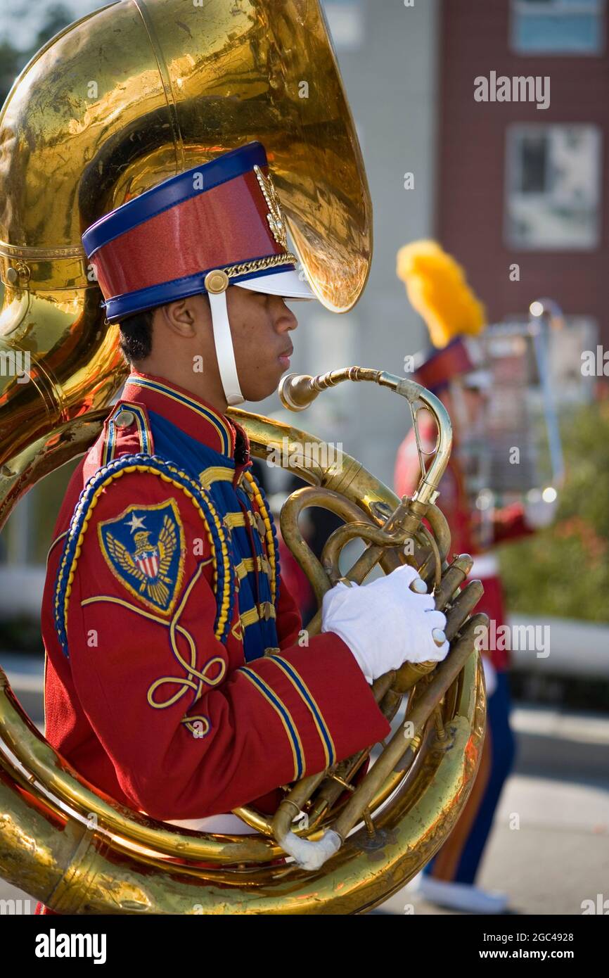 High school marching band tuba hires stock photography and images Alamy