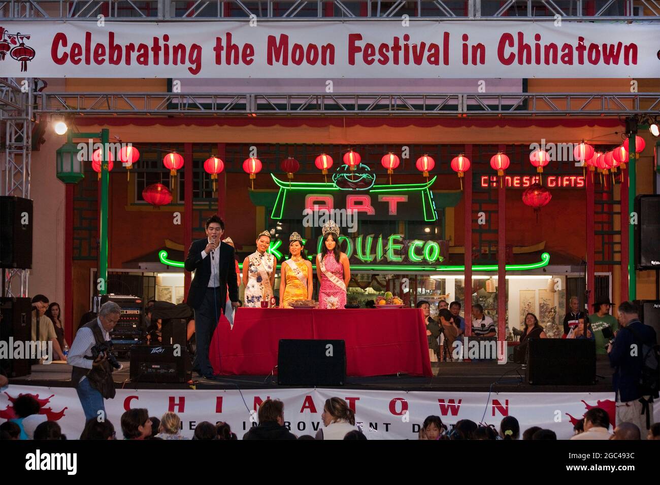 Beauty Queens Chinatown Los Angeles CA H Stock Photo Alamy