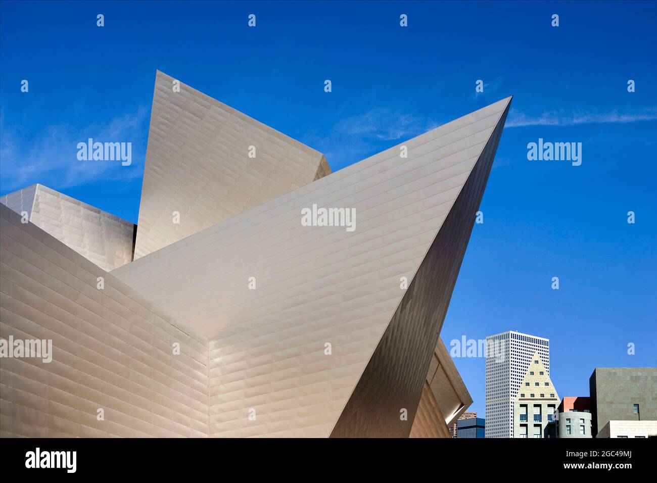 Denver Art Museum and Denver Public Library Beyond Stock Photo - Alamy