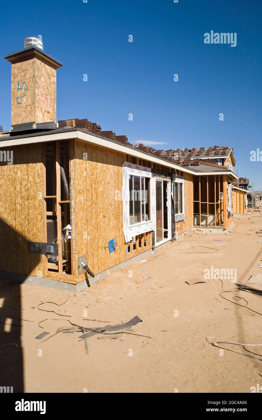 New home being constructed in Palmdale, California Stock Photo Alamy