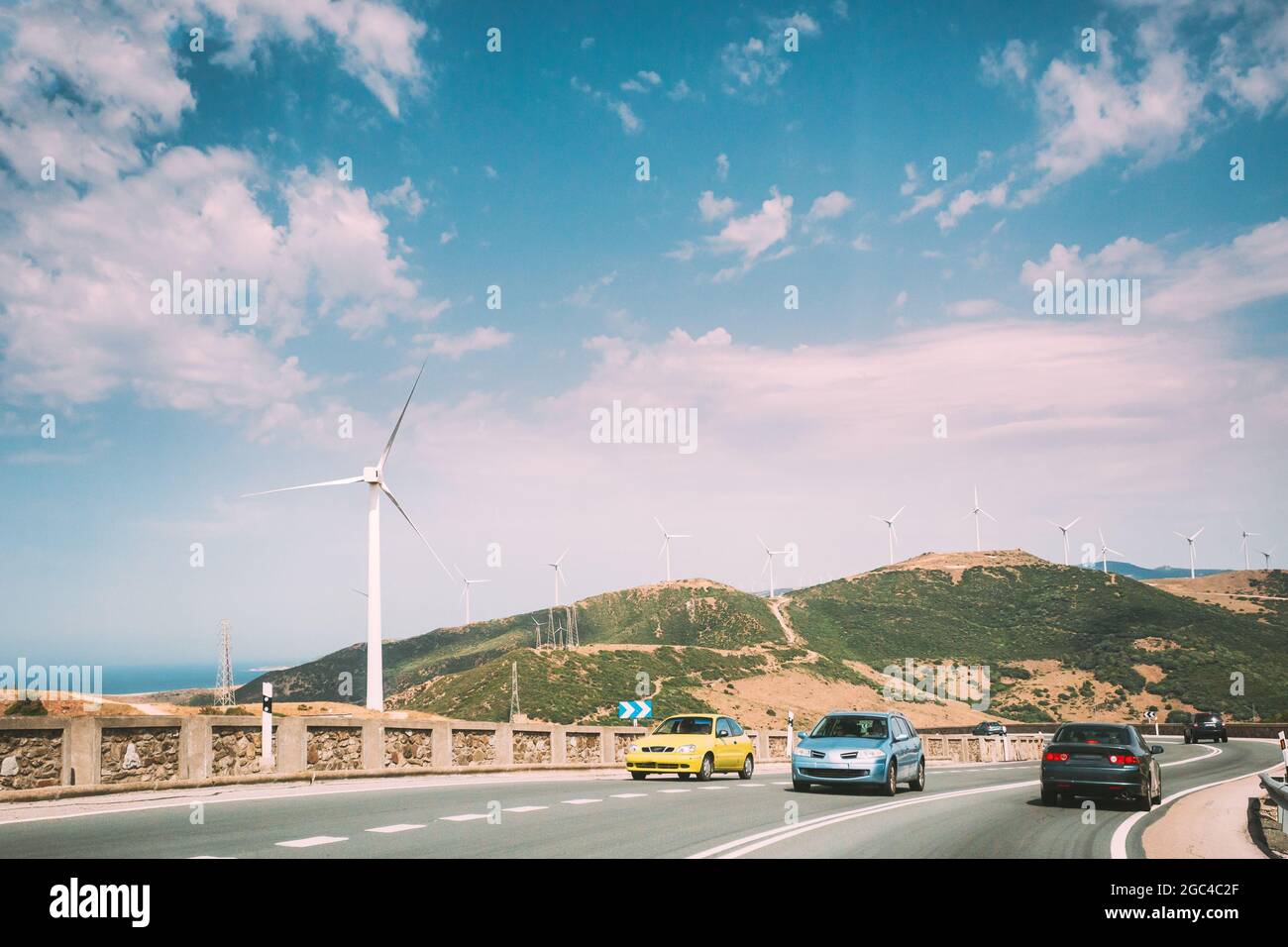 cars movement of vehicles on freeway, motorway against the background