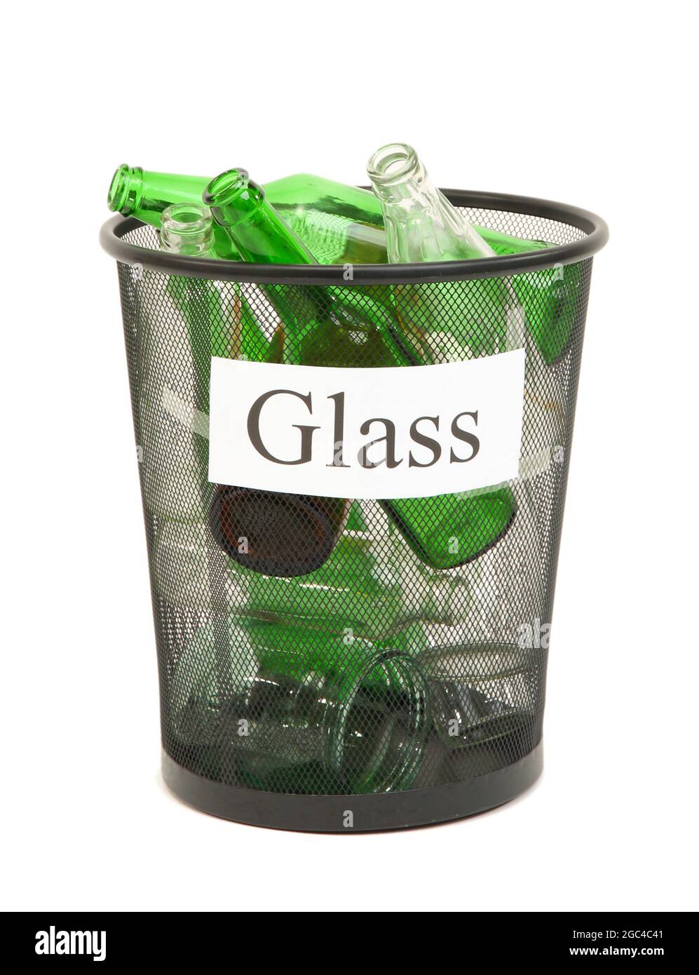 Bucket for waste sorting isolated on white Stock Photo Alamy