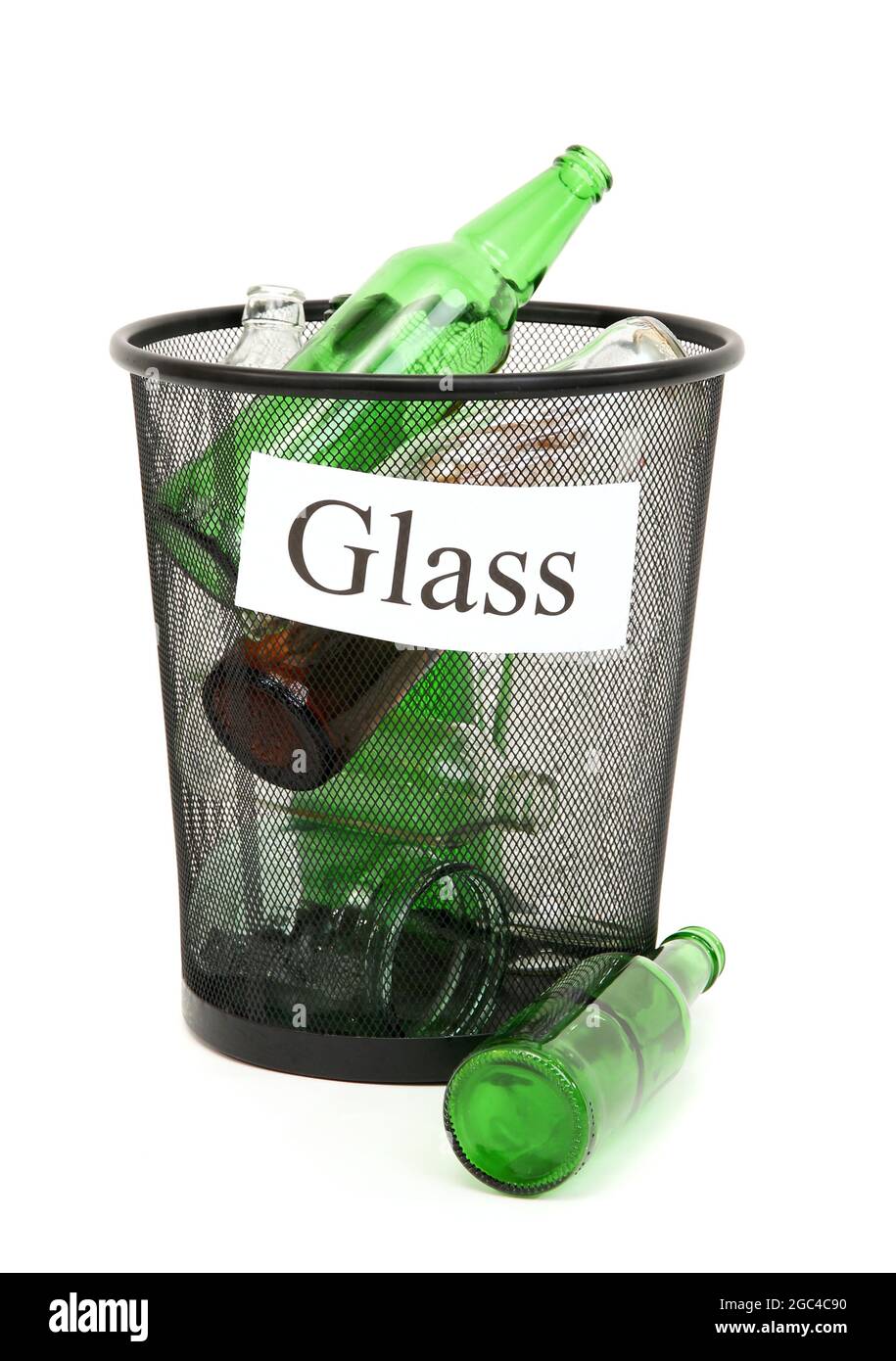 Bucket for waste sorting isolated on white Stock Photo Alamy