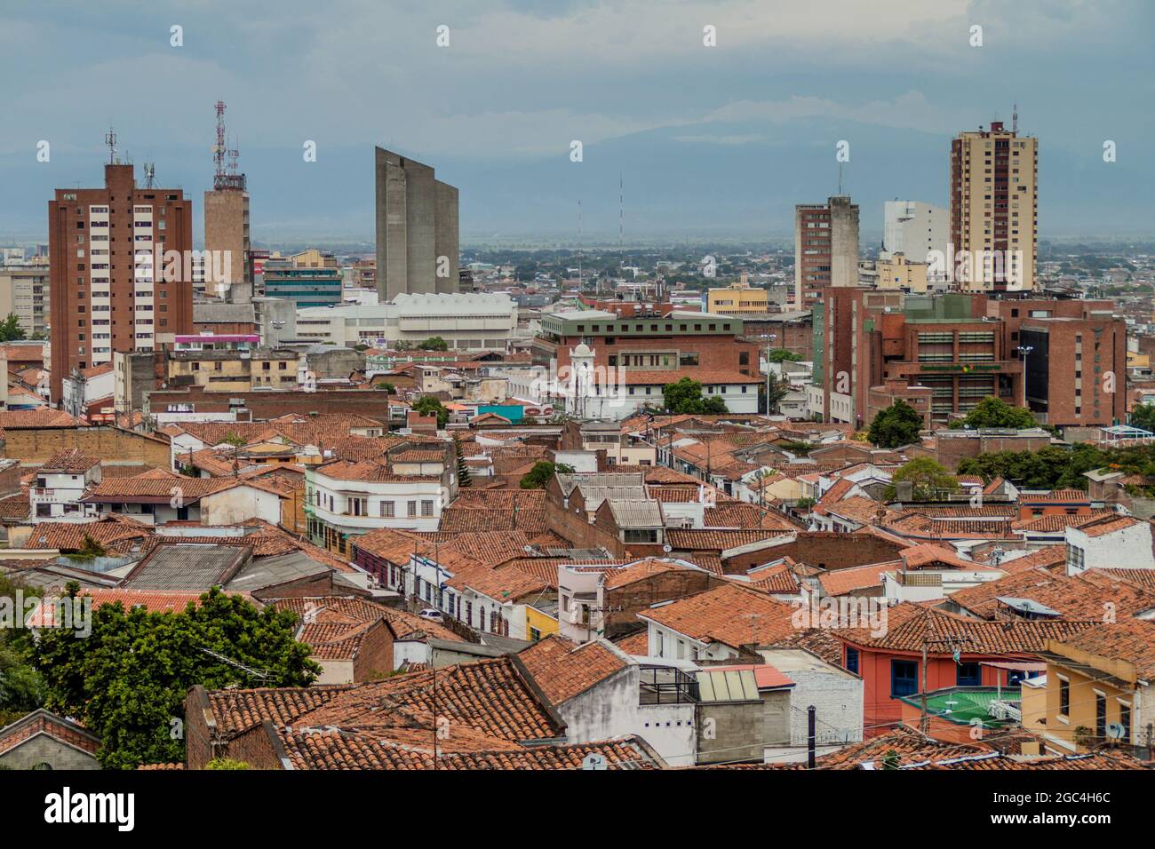 View of the city of Cali in Colombia Stock Photo