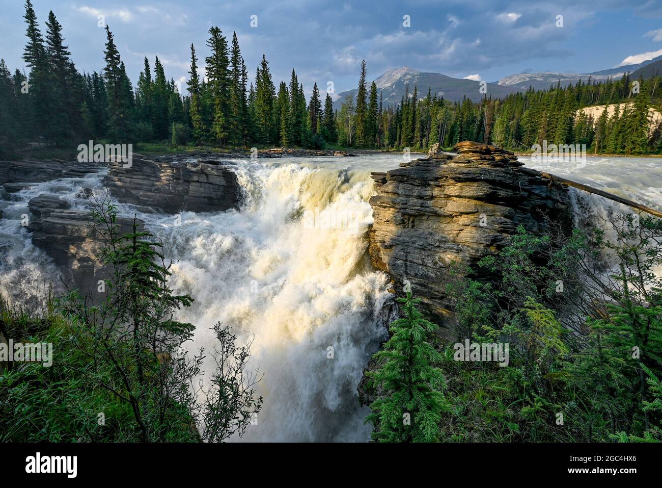 athabasca-falls-jasper-national-park-alberta-canada-stock-photo-alamy