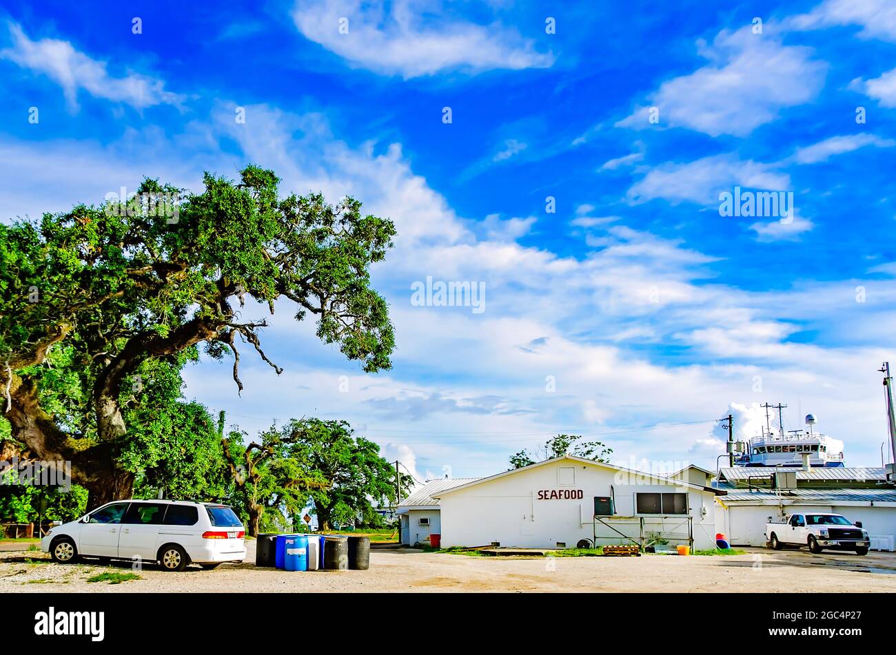 Waterfront Seafood is pictured, July 1, 2021, in Bayou La Batre
