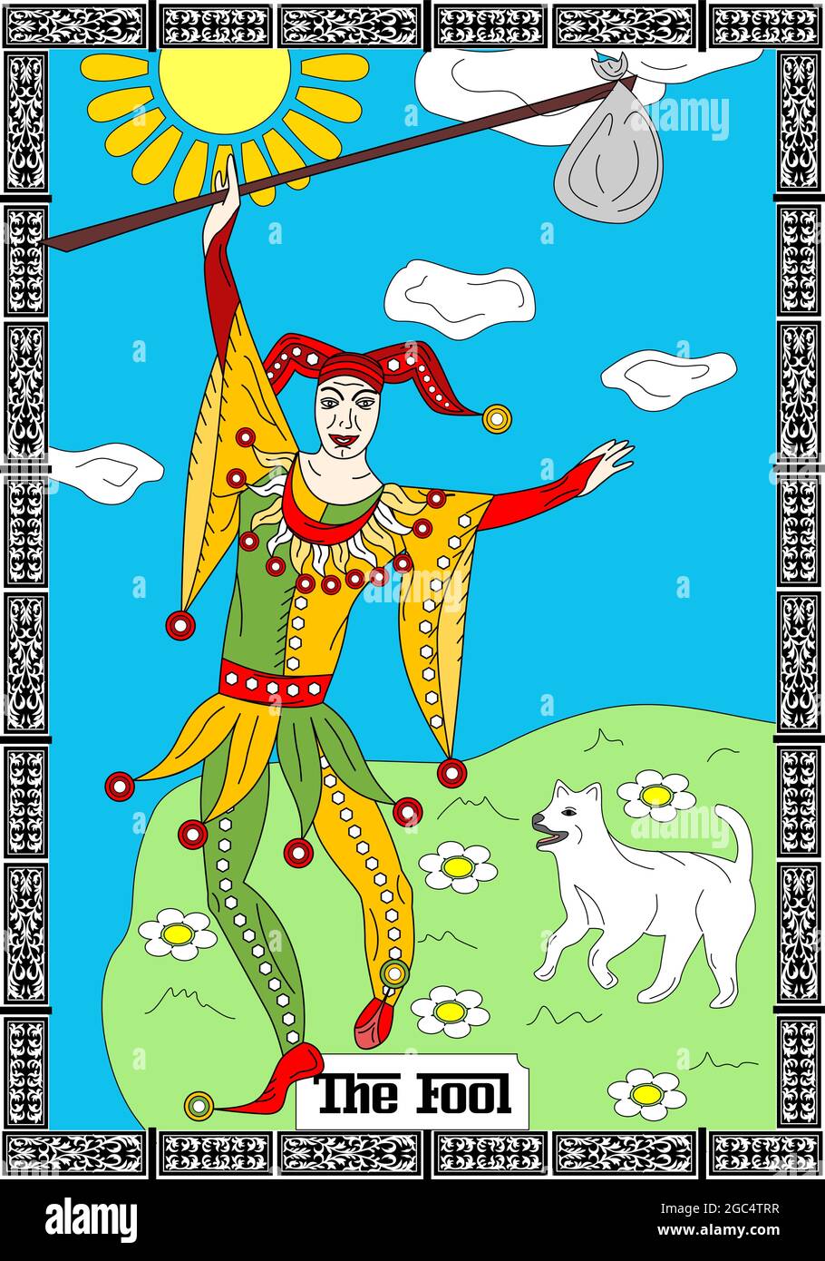 Tarot card Joker Stock Vector Image & Art Alamy