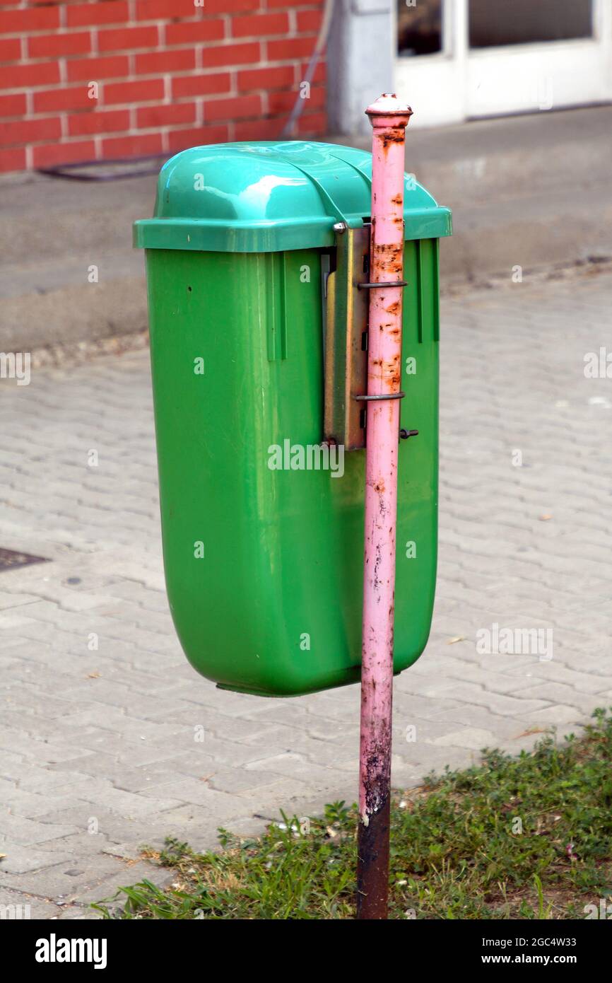 Big Green New Garbage Containers On Stock Photo 1092706745