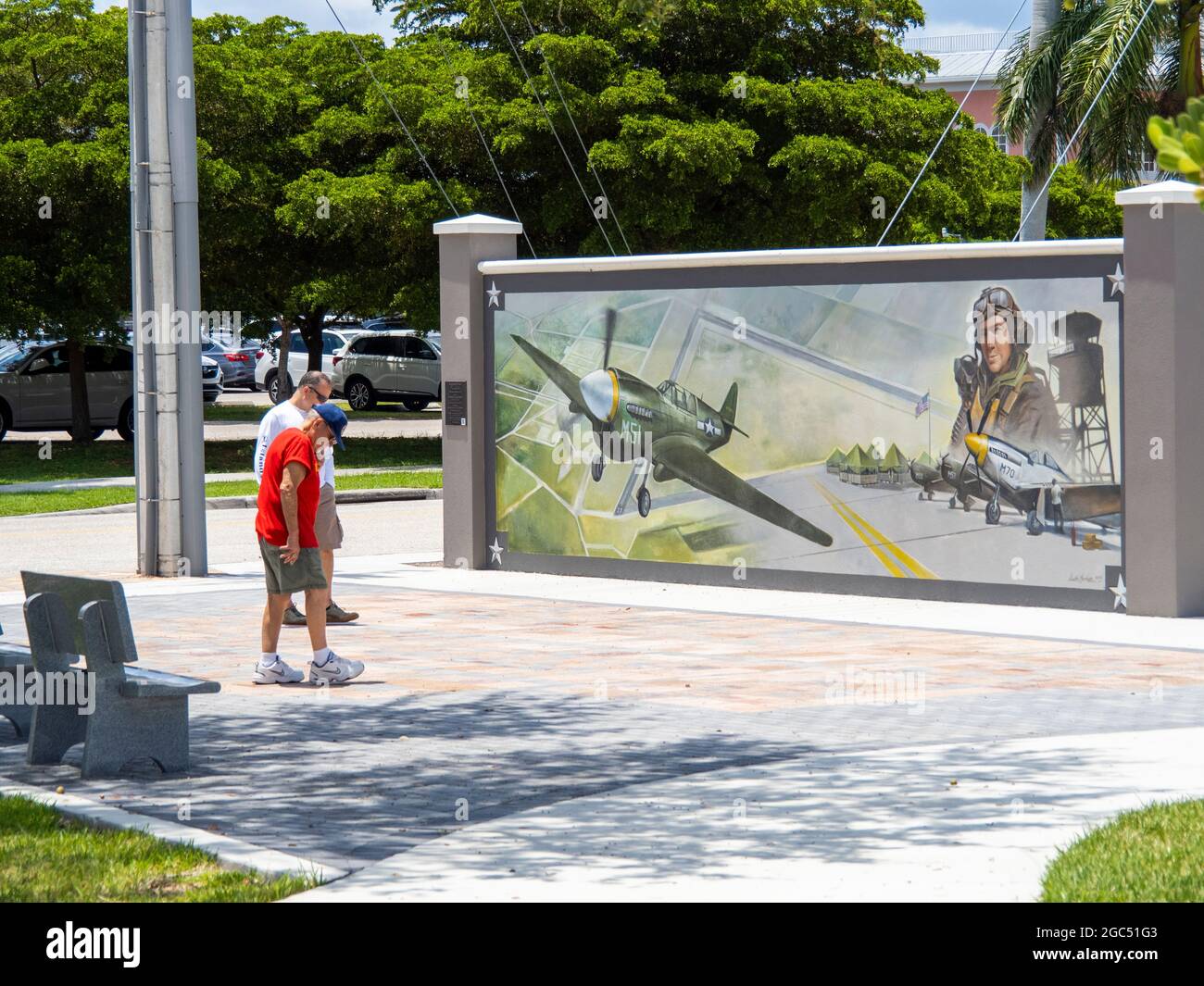 The Vietnam Veterans Memorial in Punta Gorda Florida USA Stock Photo