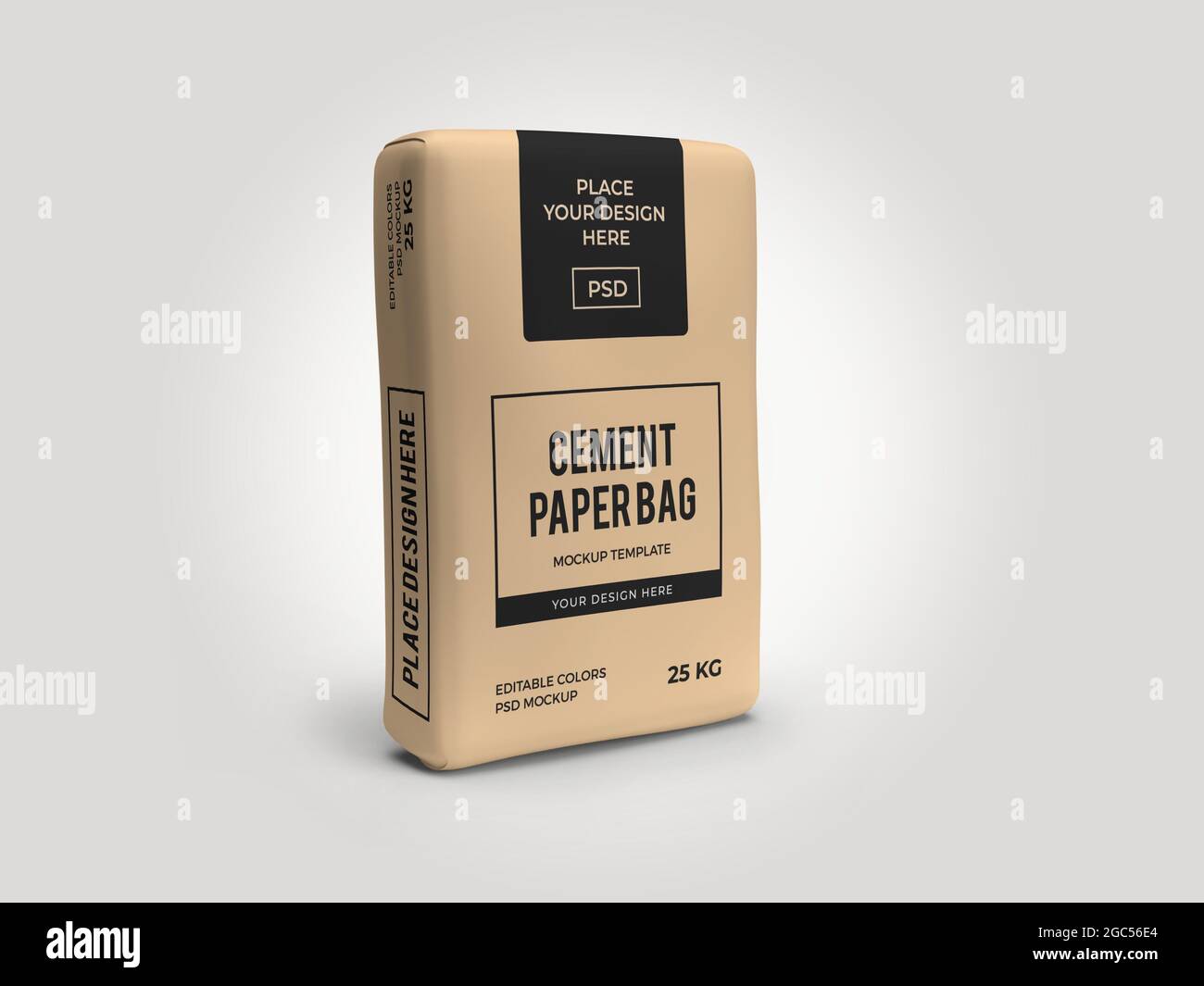 Download Cement Sack Paper Bag 3d Illustration Mockup Scene On Isolated Background Stock Photo Alamy