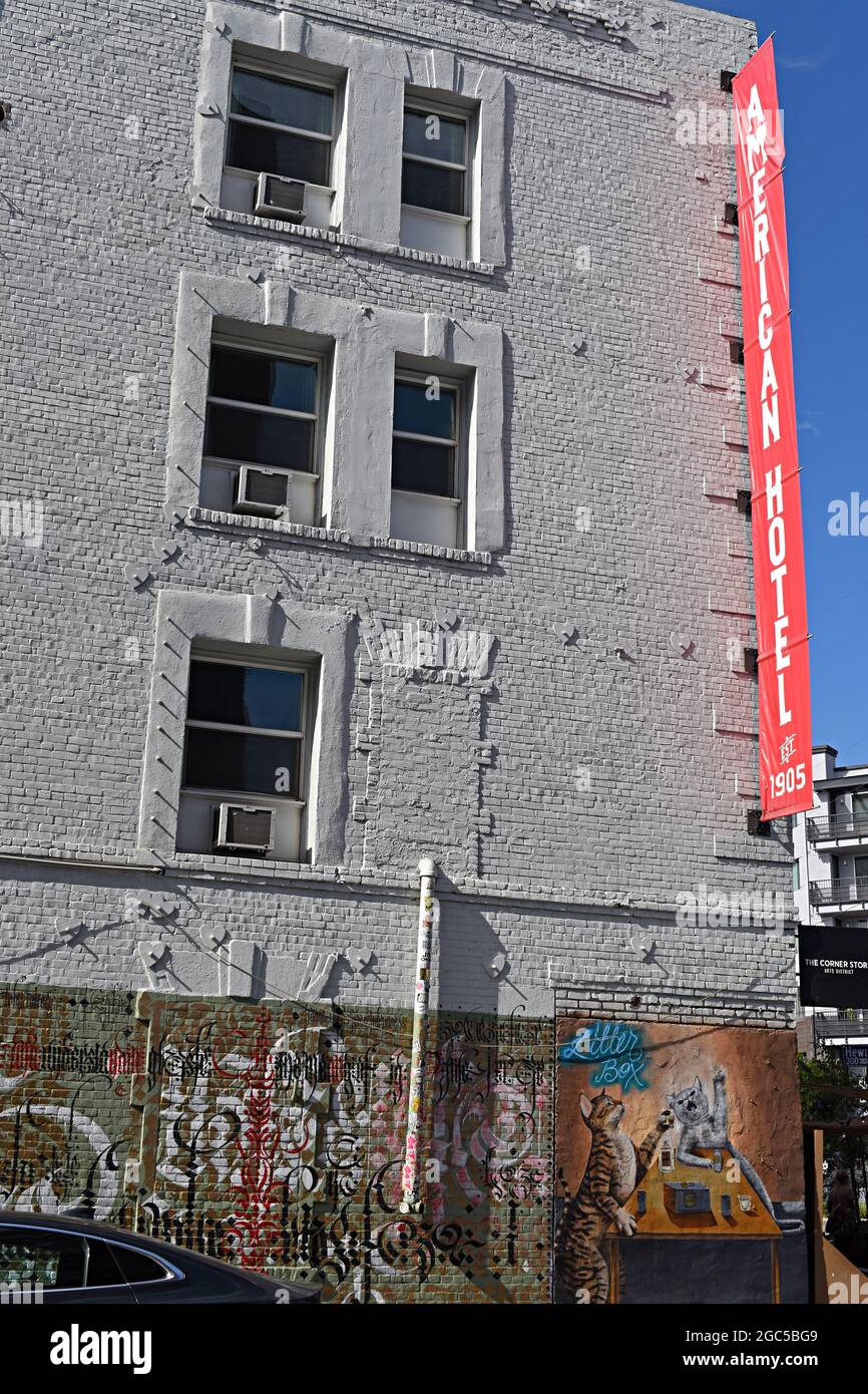 The American Hotel. The Arts District. Downtown Los Angeles, California