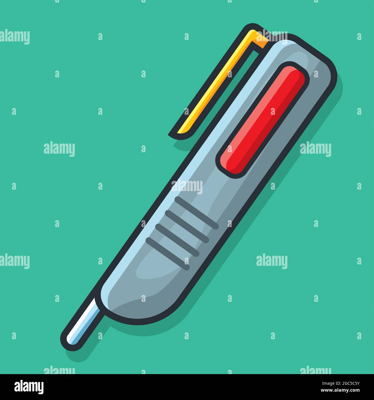 voltage pen detector isolated cartoon vector illustration in flat style Stock Vector