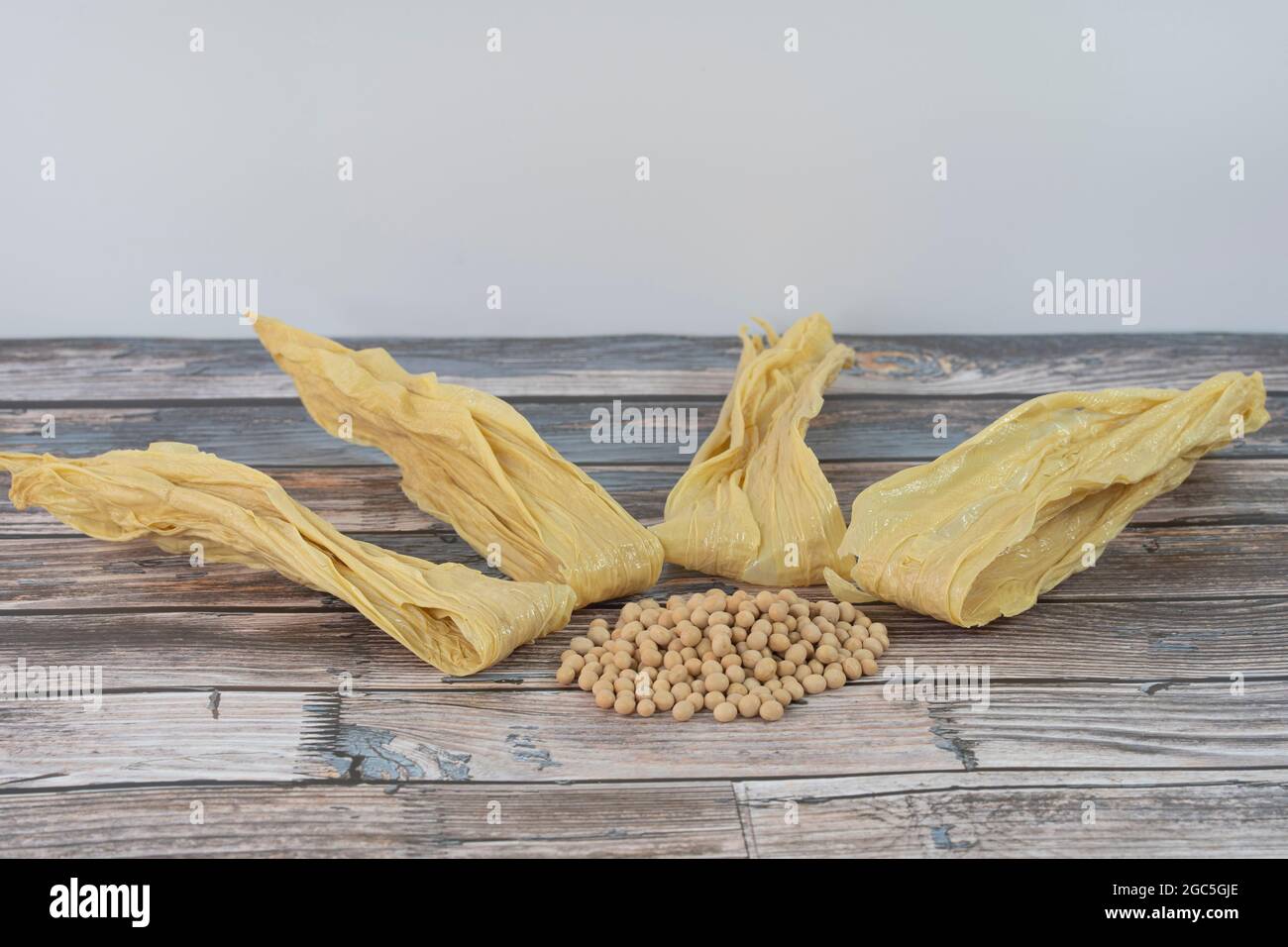 Tofu skin, or locally known as Foochuk is a food product made from