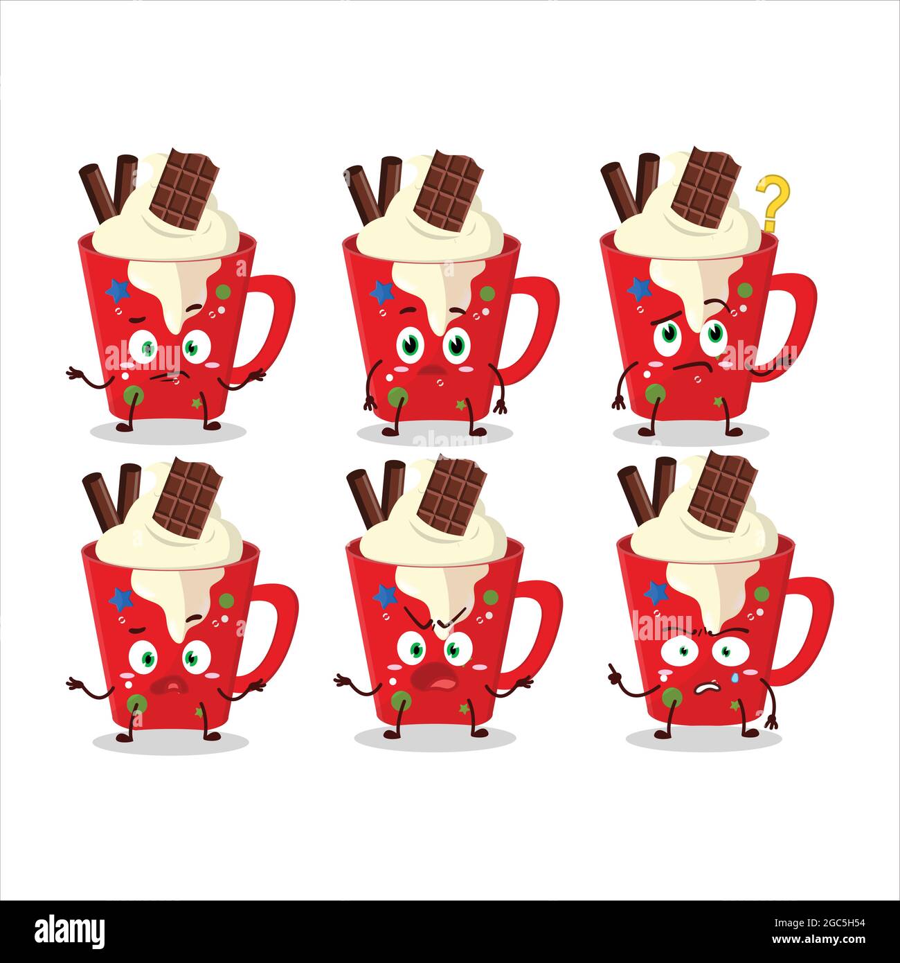 Cute cups of coffee. Latte, espresso, frappuccino, cappuccino. Vector Stock  Vector by ©natdzho.gmail.com 118845482