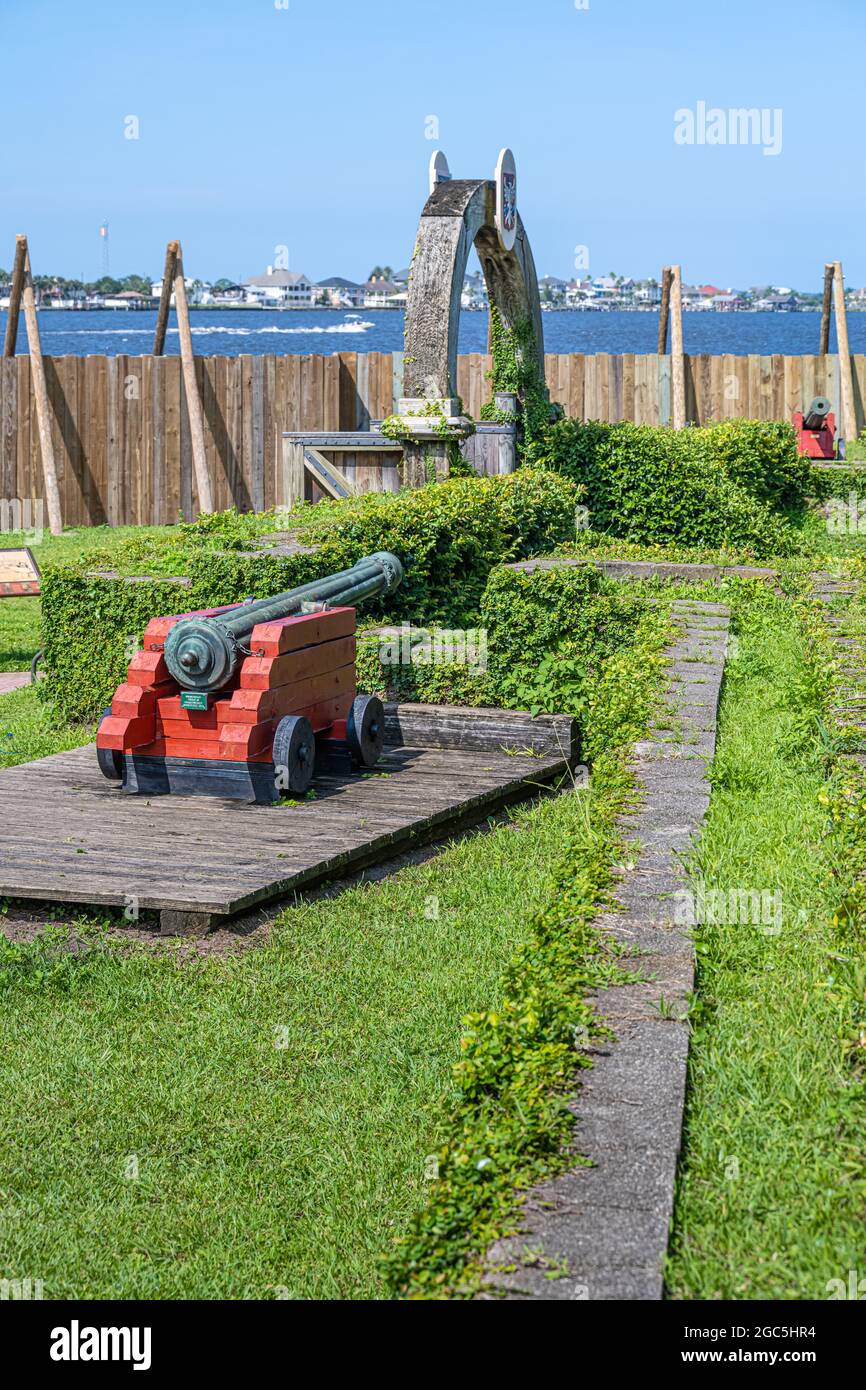 Fort Caroline National Memorial on the St. Johns River in Jacksonville, Florida. (USA) Stock Photo