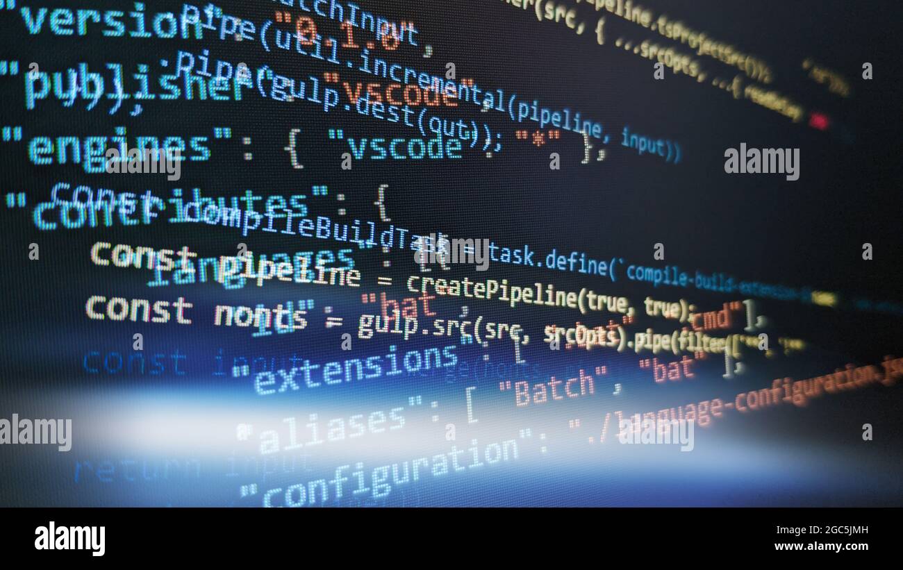 Desktop source code and technology background, Developer or programer with  coding and programming, Wallpaper by Computer language and source code, Com  Stock Photo - Alamy