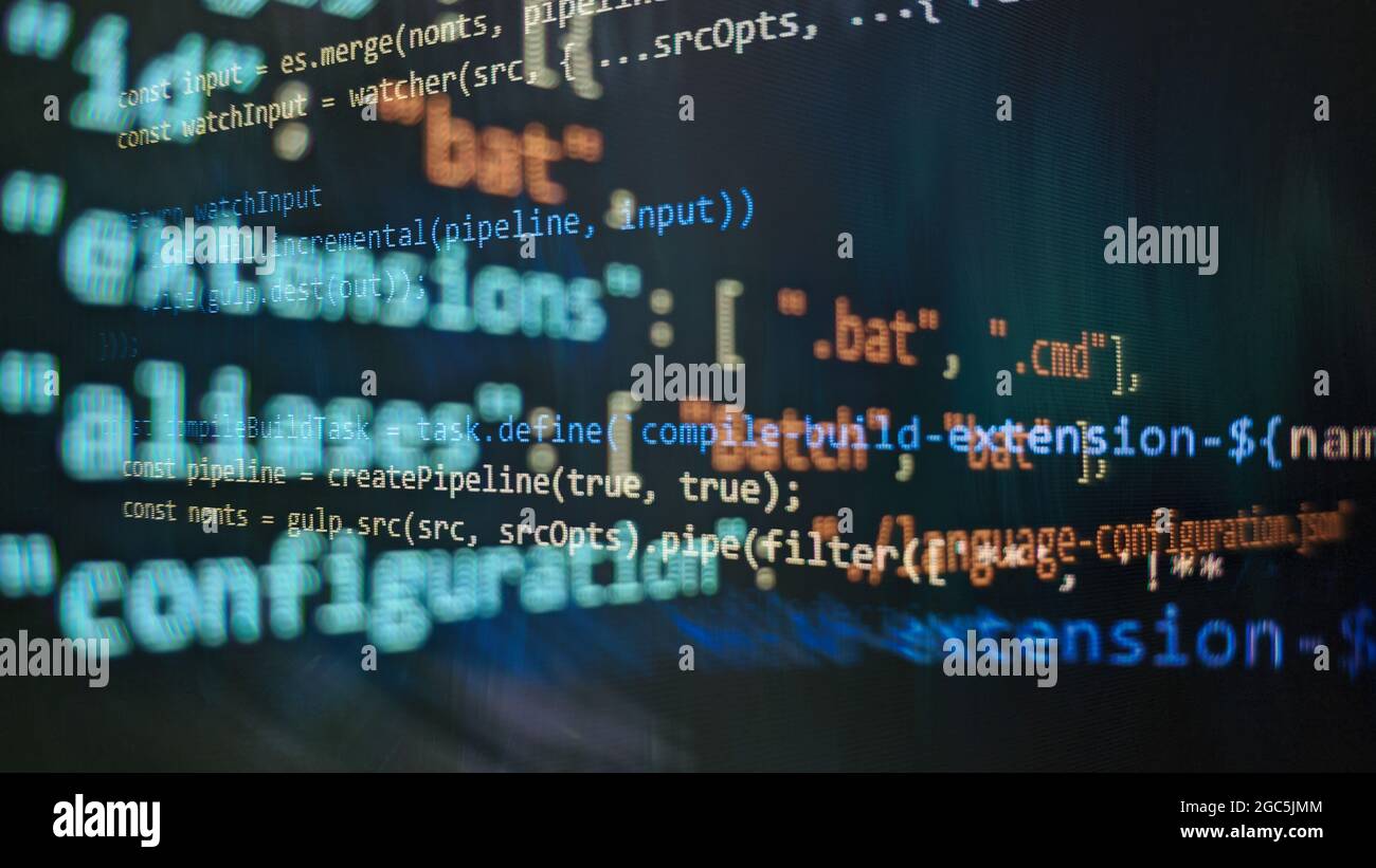 Desktop source code and technology background, Developer or programer with  coding and programming, Wallpaper by Computer language and source code, Com  Stock Photo - Alamy