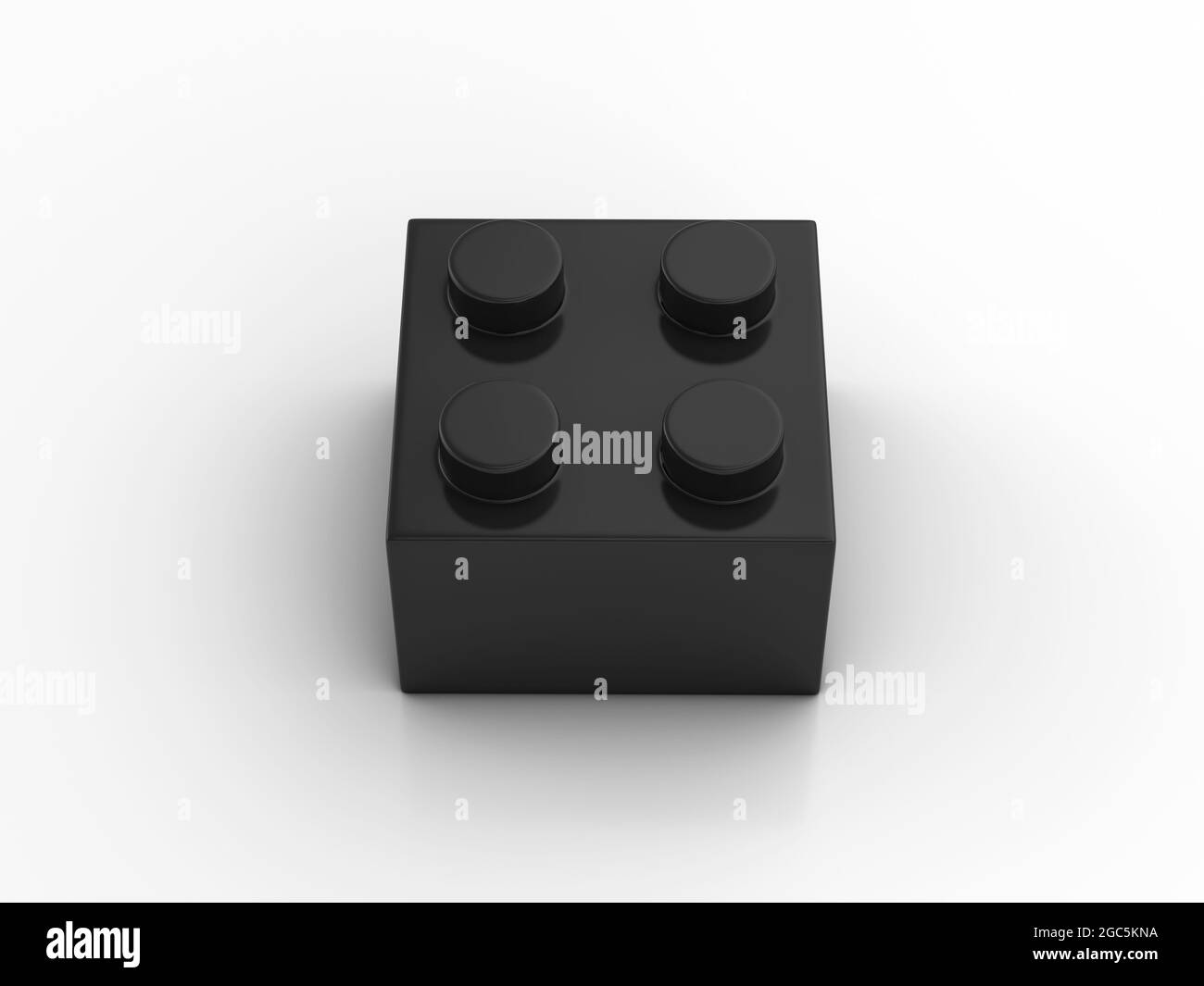 Toy block on a white background. 3d illustration Stock Photo - Alamy
