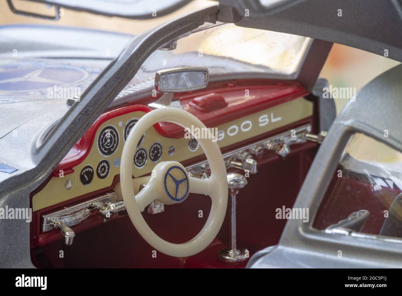 GENEVA, SWITZERLAND - Jul 18, 2021: A closeup of Mercedes 300 SL vintage  car interior Stock Photo - Alamy
