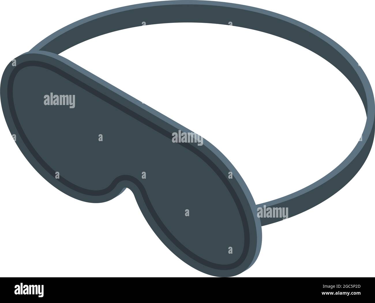 Sleeping mask icon isometric vector. Sleep night eye. Blind sleeping mask Stock Vector