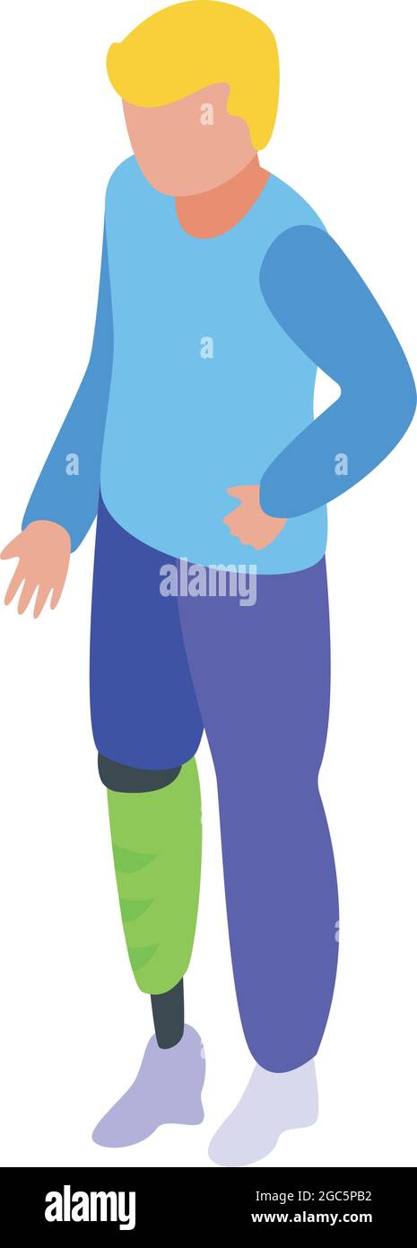 Amputee child Stock Vector Images - Alamy